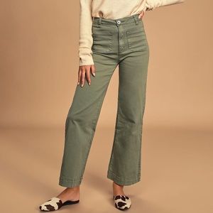 Rolla’s sailor cropped wide leg pant